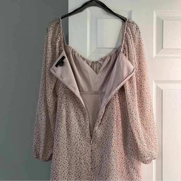 Forever 21 Chiffon Floral Mini Dress Size M - Picture 8 of 8